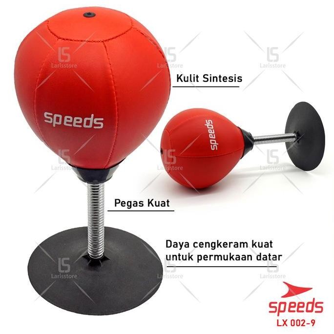 Speeds Samsak Mini Desktop Punching Bag Tinju Speed Ball Bola Penghilang Stress Reliever Olahraga Ou