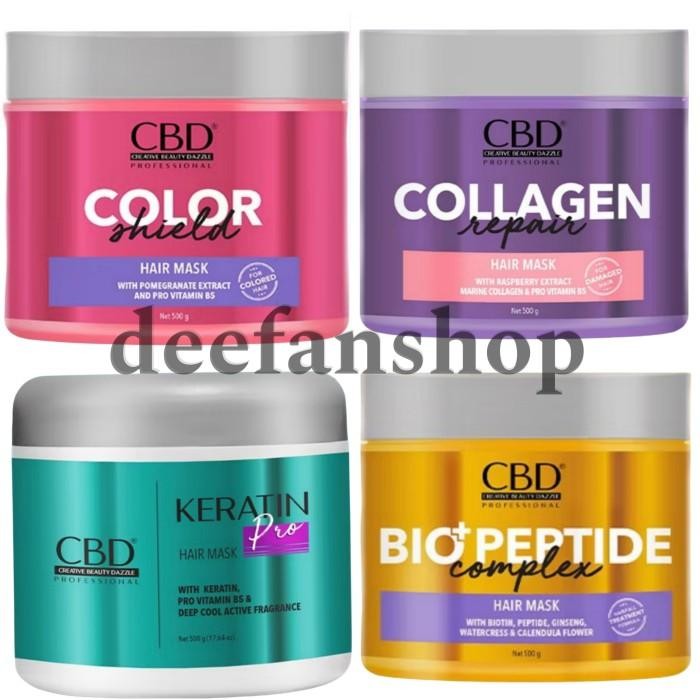 CBD Hair Mask Keratin / Color Shield / Collagen / Masker Rambut 500gr