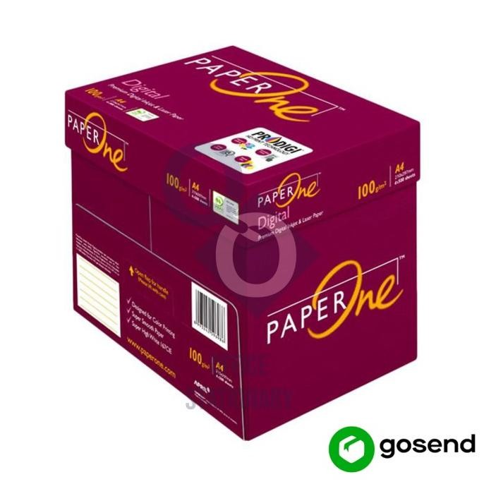 

TERLARIS - Kertas hvs PaperOne a4 100gr murah 1 dus khusus gosend / grab