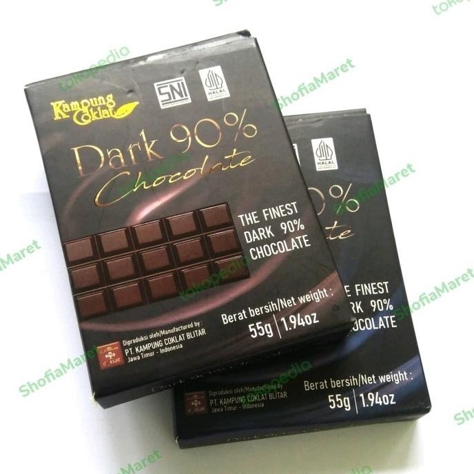 

(Good) Coklat Diet-Dark Chocolate 90% Blok 55.gr Kampung Coklat