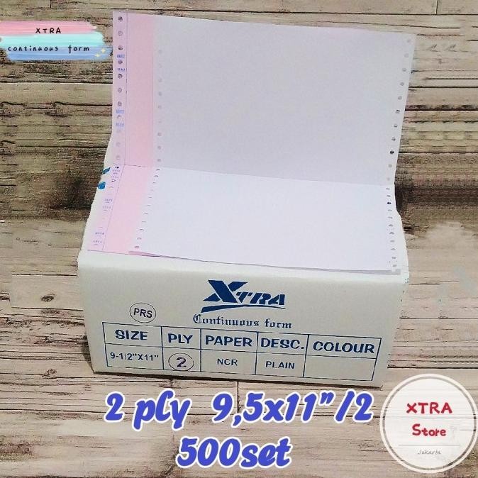 

BEBAS ONGKIR - Kertas 2ply continuous form 9,5 x 11 /2 500set
