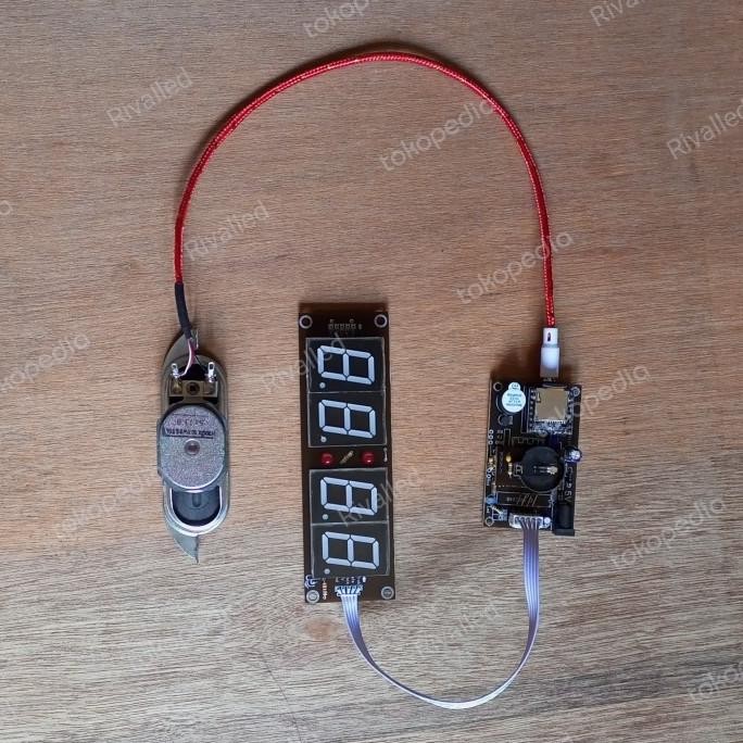 CONTROLLER MODUL JAM ADZAN SEVEN SEGMENT CD4094 MUROTTAL TARTIL MP3 2004T