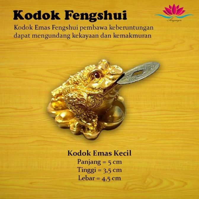 Kodok Fengshui / Kodok Emas Kaki Tiga murah