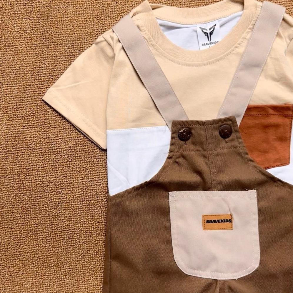 Fashion - Overall Jumpsuit Anak 1-5 Tahun Baju Kodok Anak Unisex Laki - Laki Perempuan