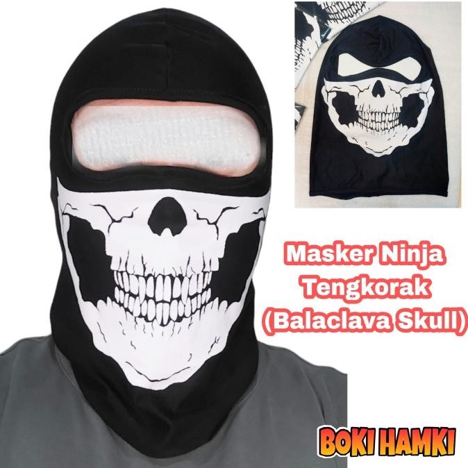 Promo Masker tengkorak topeng balaclava skull masker ninja motif masker helm COD