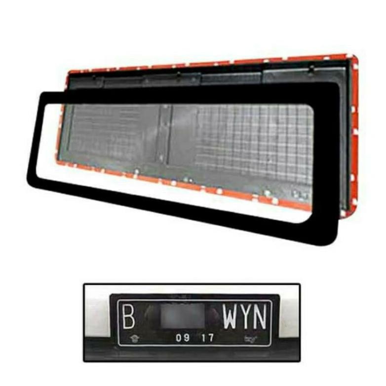 Dudukan Plat Nomor Mobil ACRYLIC / Cover Plat Nomor Mobil AKRILIK MIKA (Tanpa Led)(2pcs)