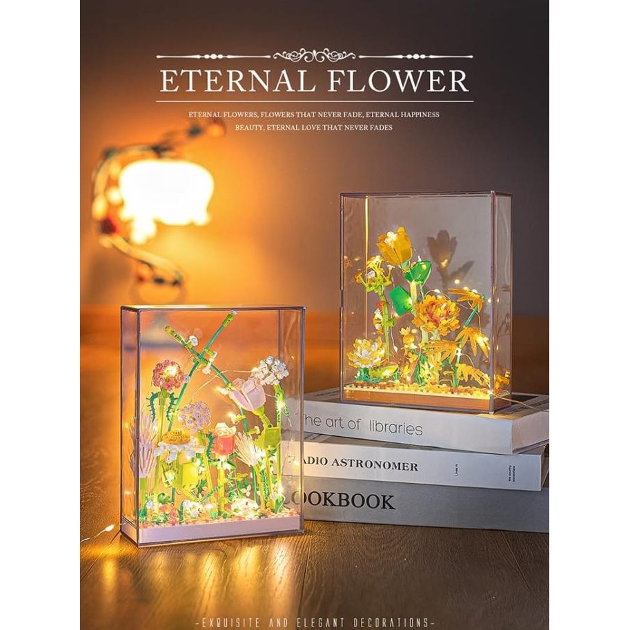 &<&<&<&] LOZ flower block brick buket bunga