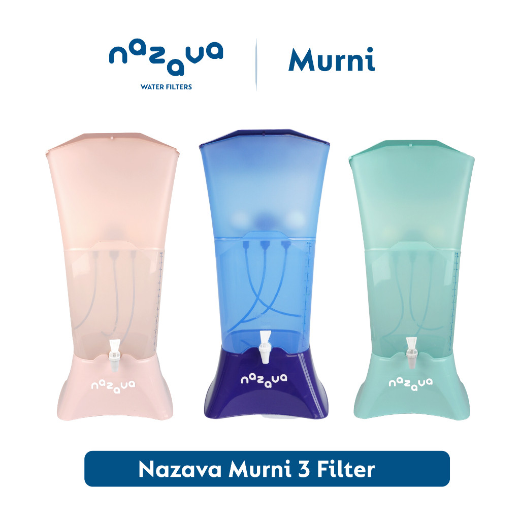 Nazava Murni 3 Filter - Filter Air Minum - Penyaringan Ekstra Cepat