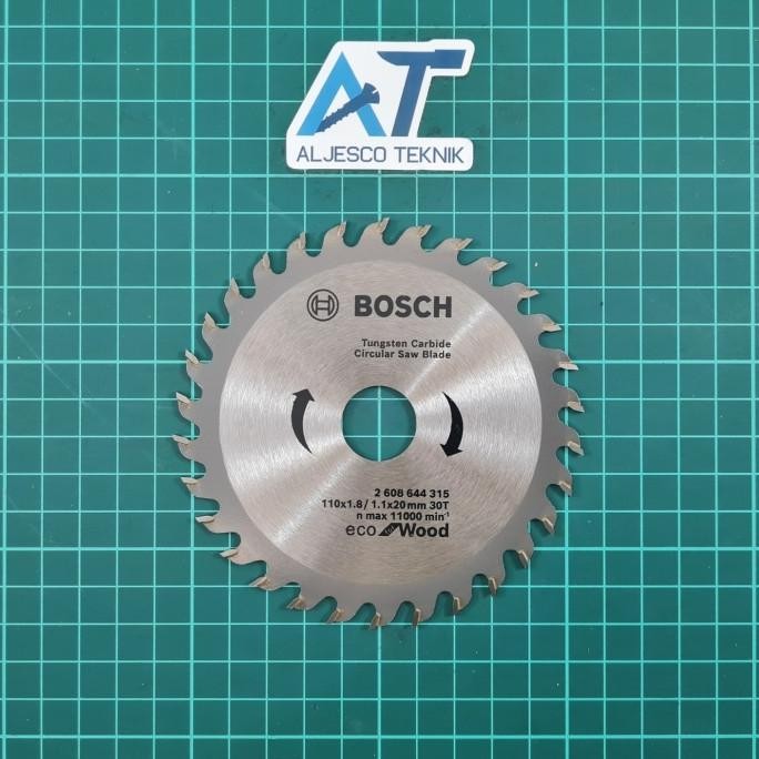 BOSCH MATA GERGAJI KAYU 4 INCH 30T ECO CIRCULAR SAW BLADE