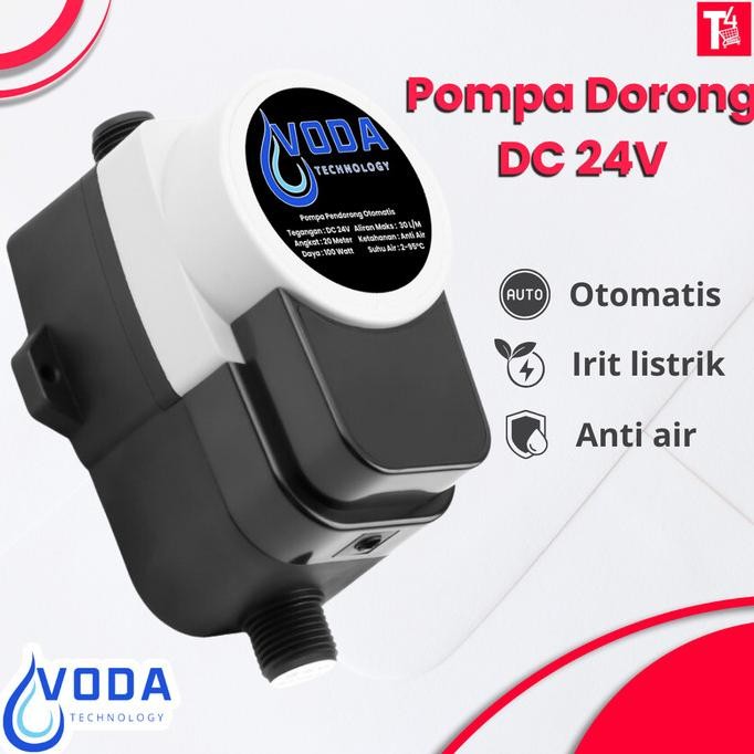Pompa Pendorong Air Otomatis DC 24V Booster Pump 100 Watt Pompa Dorong