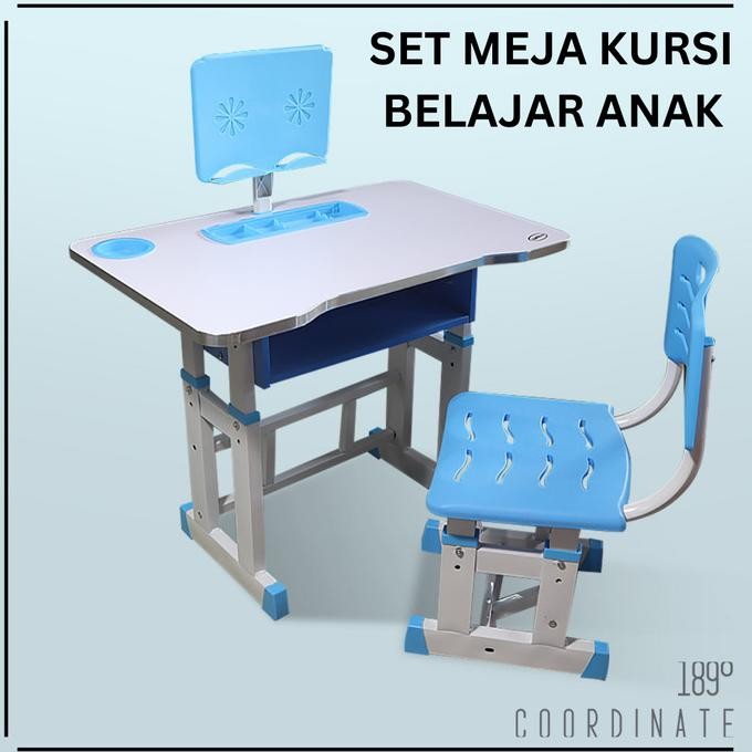 Sale Meja Belajar Anak Lipat Ada Laci Kursi Plastik Kuat Minimalis