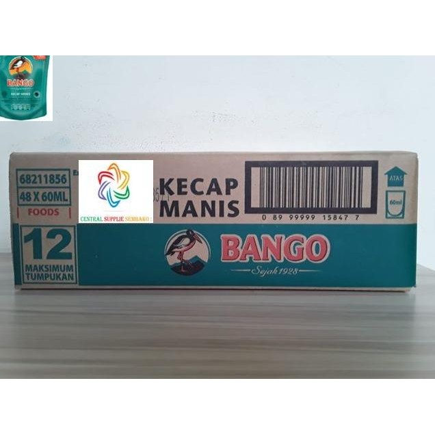 

BANGO Kecap manis reffil [60 ml /48 pcs /1 karton ] murah