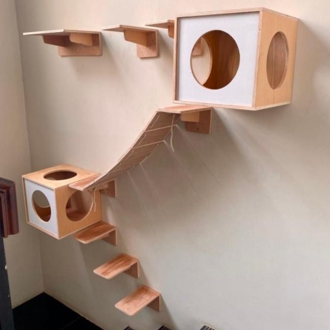 playground kucing dinding/playground kucing set/kandang kucing/box kucing/garukan kucing/kandang kuc