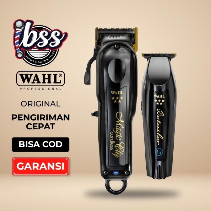 Wahl 5 Star Midnight Black Barber Combo - Clipper, Trimmer, Alat Cukur Rambut Profesional/ Wahl Orig