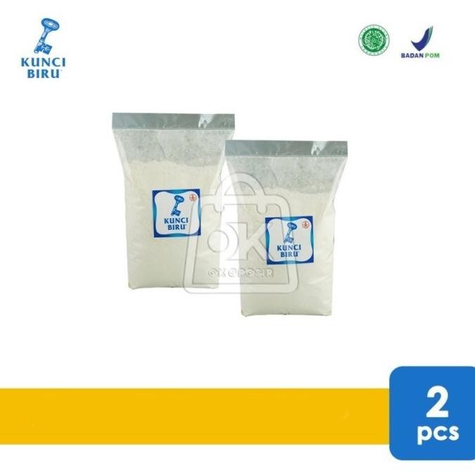 

(Good) Tepung Terigu Kunci Biru LOS 2pcs x 1 kg