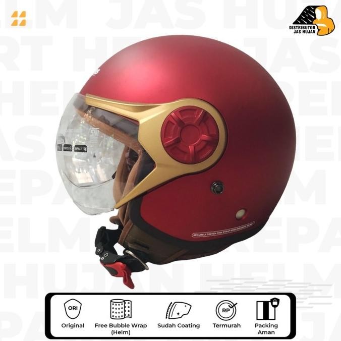 Sale Helm Bogo Cargloss Hijab Maroon Doff