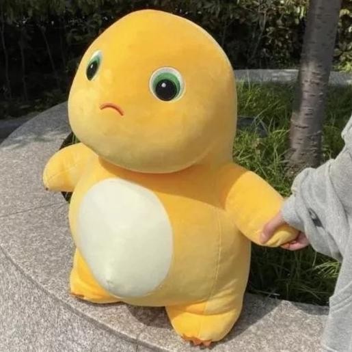 Simko Toys - Boneka Dino Naloong Jumbo Ukuran 65 CM Boneka Dino Kuning Boneka Dino Nailong Dino Nail
