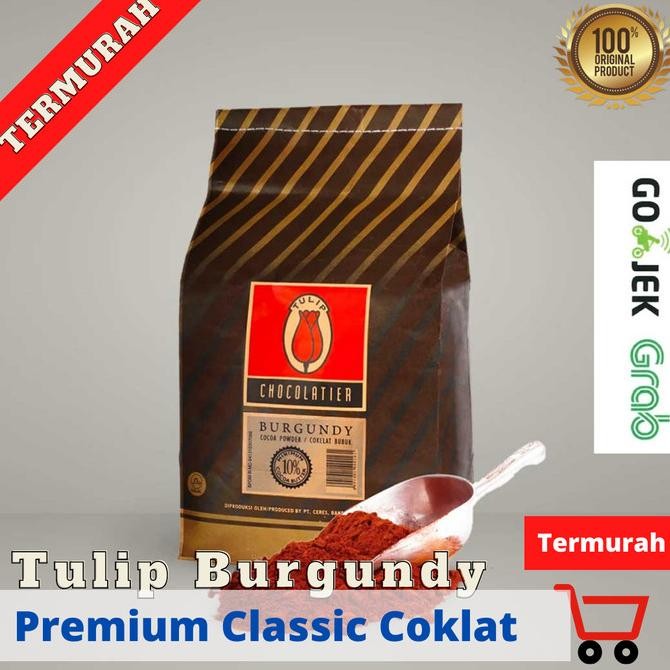 

COKELAT BUBUK TULIP BURGUNDY PURE LIGHT COKLAT TULIP 500 G |1 KG