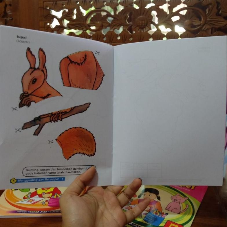 

SJ MENGGUNTING & MENEMPEL - buku aktivitas gunting tempel anak paud tk sd