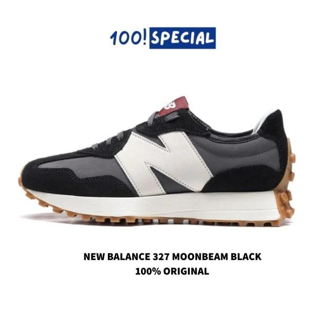 Sepatu New Balance 327 Moonbeam Black BNIB Original