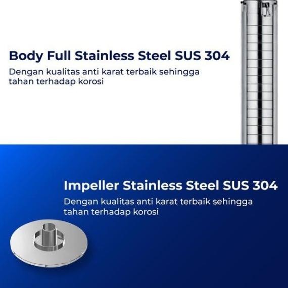 Mesin Pompa Celup Submersible Stainless 4 Inch 2Hp Shimizu Ss-428K Bit