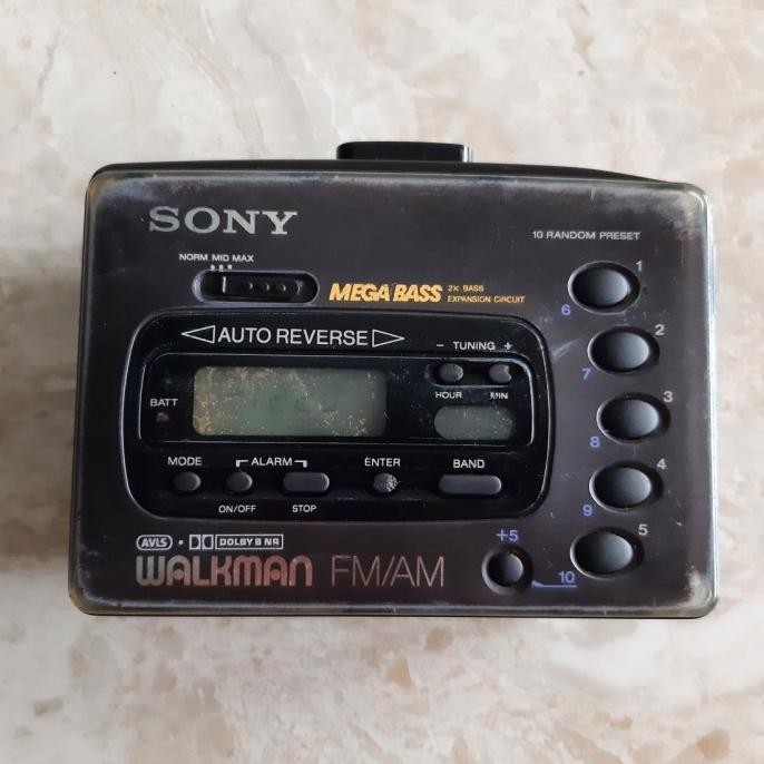 Sony Walkman WM-FX45 Radio tape Player Digital Mega Bass Dolby Murah