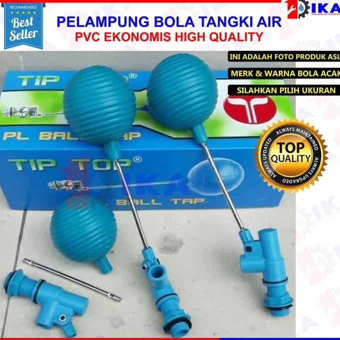 PELAMPUNG AIR OTOMATIS  1/2" 3/4" KRAN AIR OTOMATIS PELAMPUNG BOLA PVC MIRIP SUNMATIC