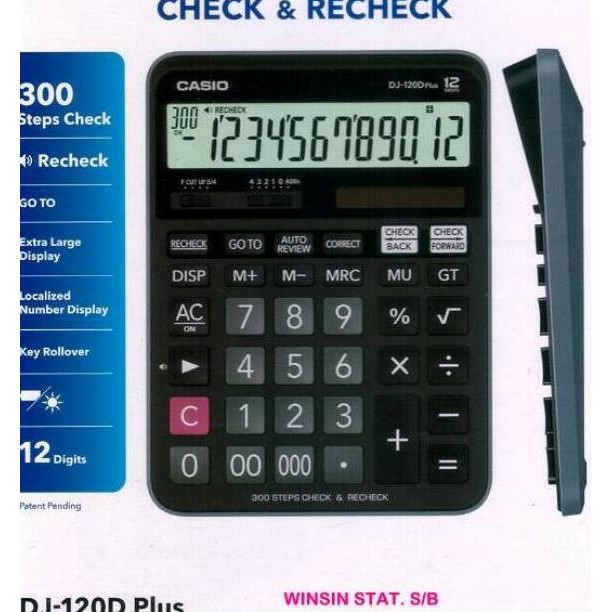 

ad-77 Casio DJ-120D PLUS - Kalkulator Meja Original