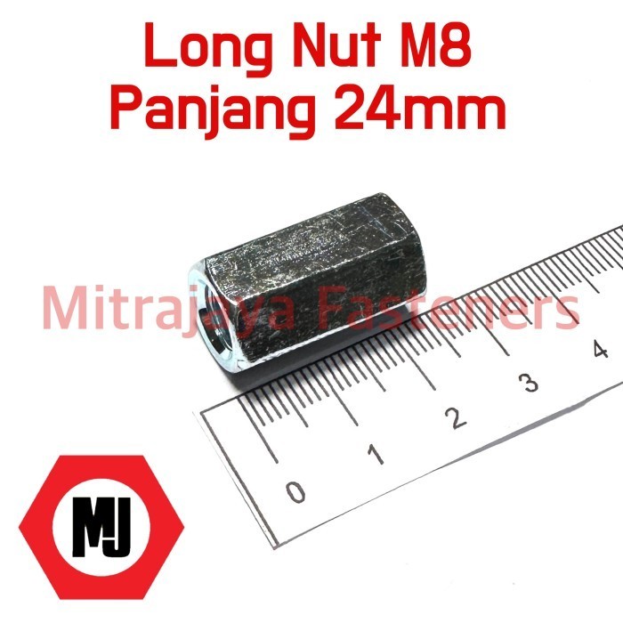 Long Nut Mur Panjang M8 x 24