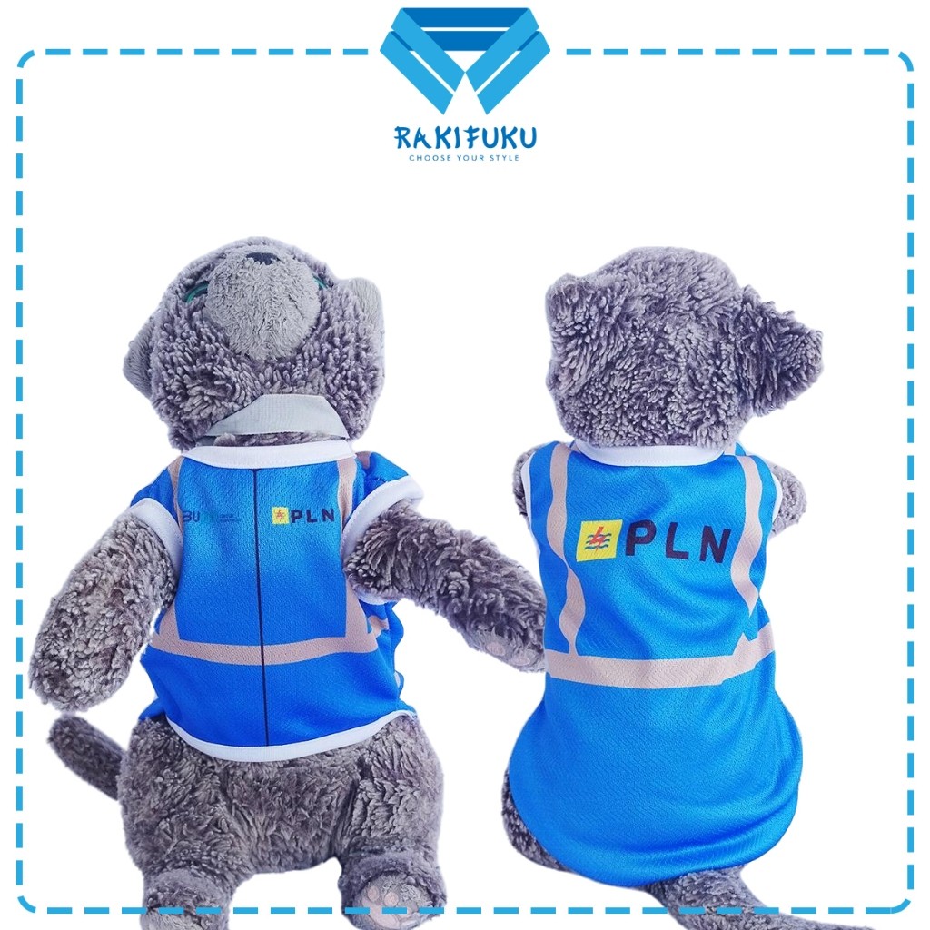 Baju Kucing Lucu Murah Seragam PLN Biru