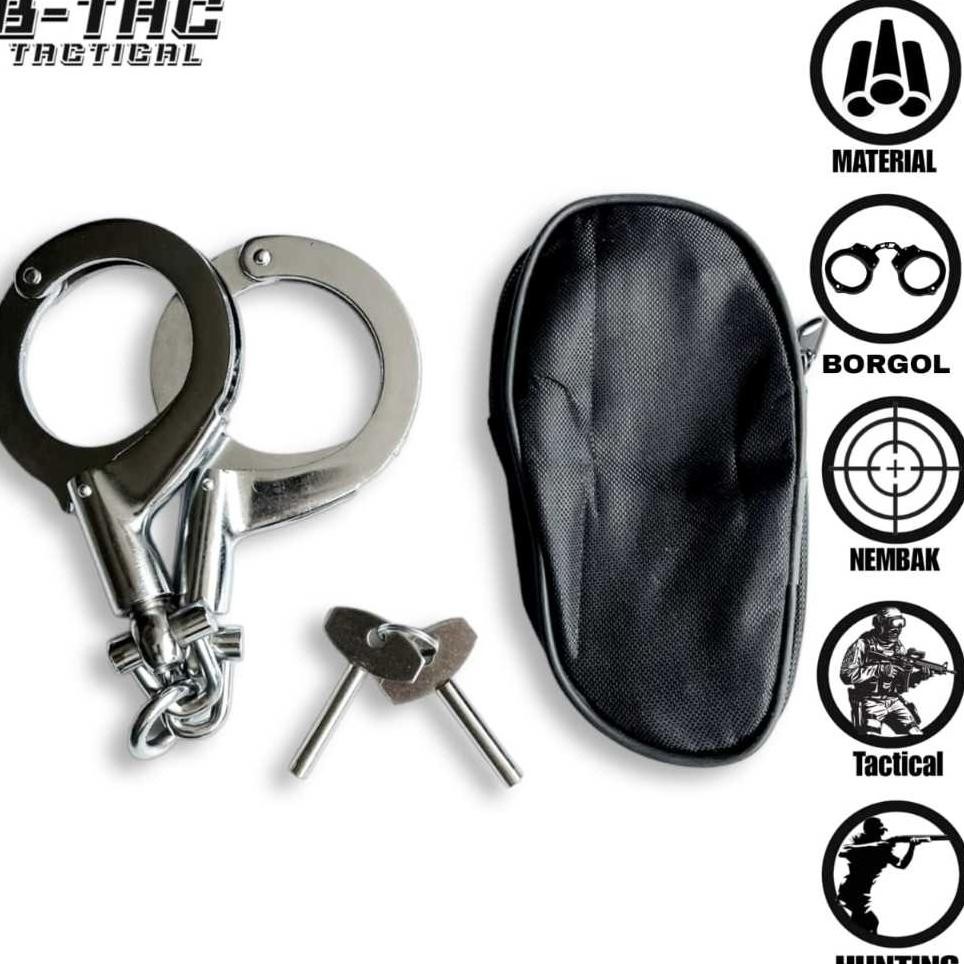 B.India Et Borgol India Borgol Tangan Handcuff Borgol Tangan Tactical