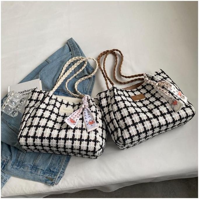 Grosir Moonbags [New Arrival] Tas Tote Bag Wanita Fashion Tali Kepang Brand Meiduola -6695