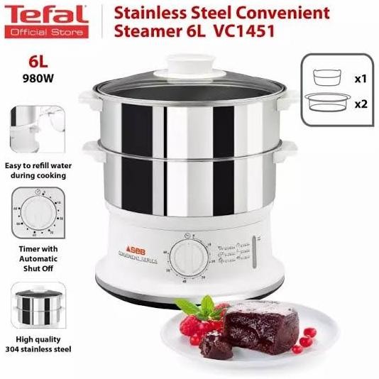 Tefal Food Steamer Vc 1451 Stainless