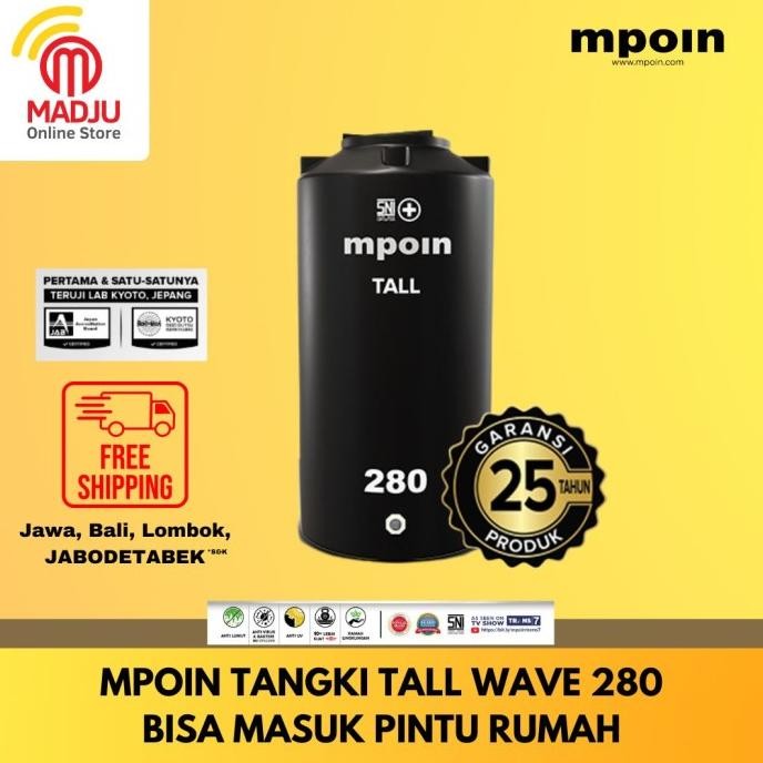 Miliki Tangki Air / Toren Air Tall Wave T280 280L Mpoin Tall Series