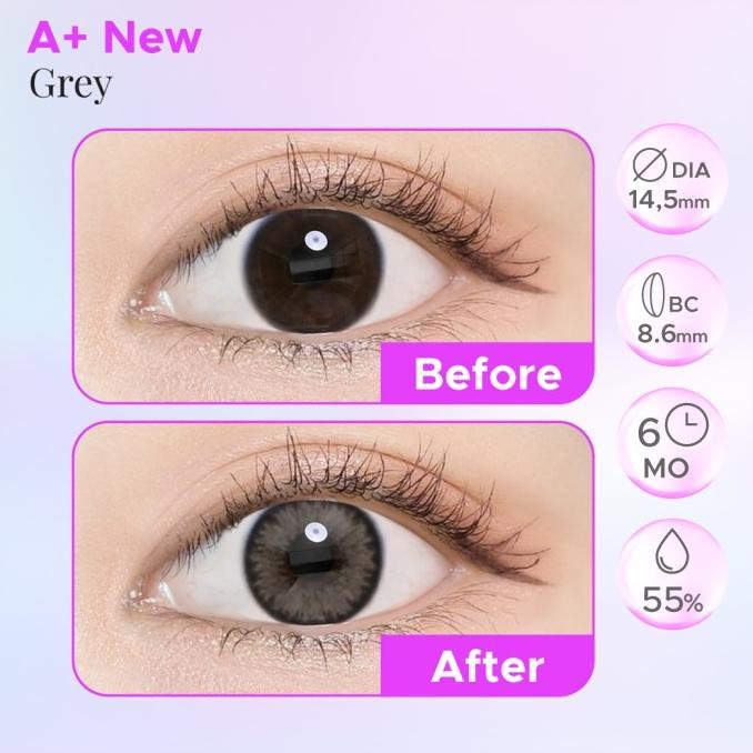 SPEX SYMBOL SOFTLENS NEW A+ VARIAN GREY | SOFLENS NATURAL | SOFLEN ABU ABU