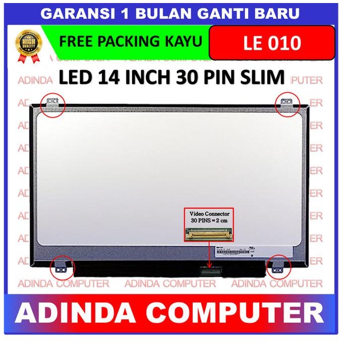 Promo Lcd Led Lenovo Thinkpad L440 S440 T440 T440P T450 14.0 30 Slim