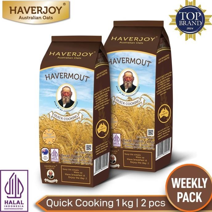 

HAVERJOY WEEKLY PACK QUICK COOKING OATS 1KG - 2 PCS