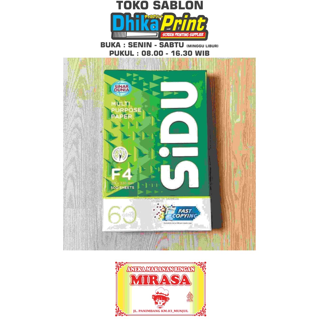 

LABEL MAKANAN CUSTOM HVS 70 GR 2 WARNA