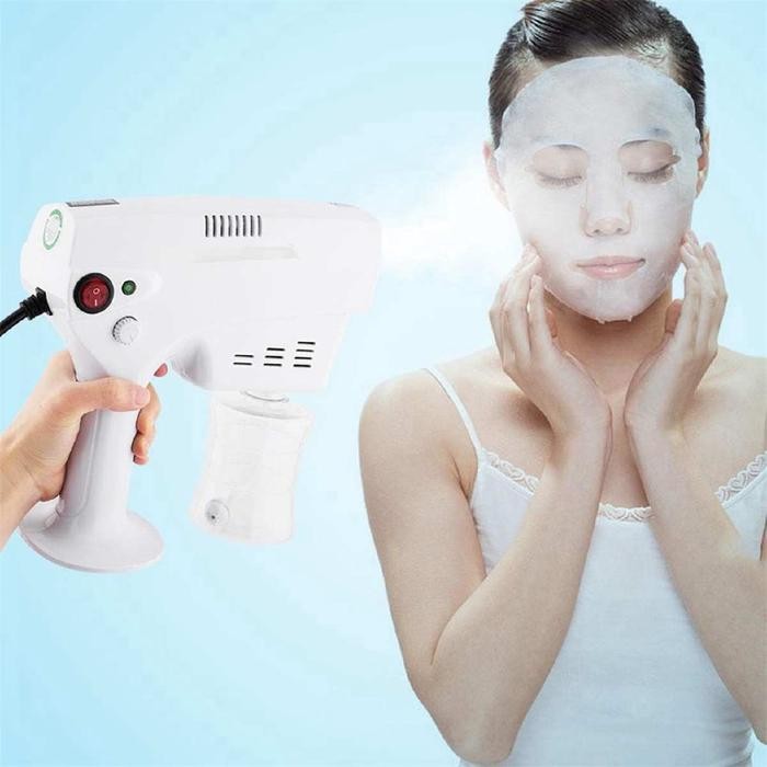 Perawatan Rambut Hair Care Nano Sprayer Machine Disinfection Blue Light Nano Mist Machine Spray Gun 