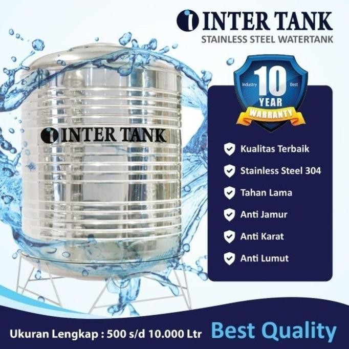 Spesial Tangki Air Stainless Inter Tank T 3000 / Toren Air / Tandon Air