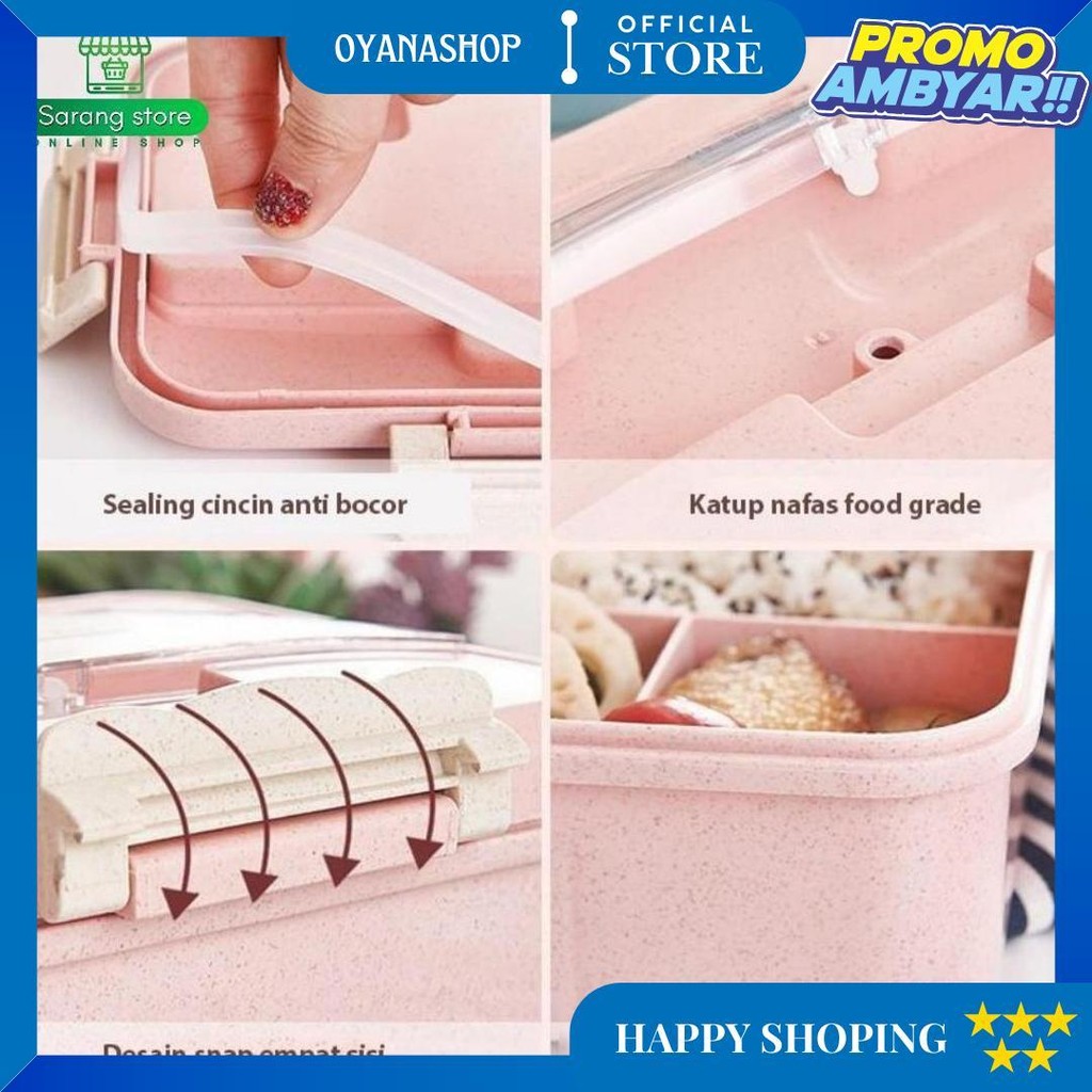 Kotak Bekal Tempat Makan Anak Sekolah Perempuan Laki Laki Lunch Box Set Botol Minum Tas Karakter Aes