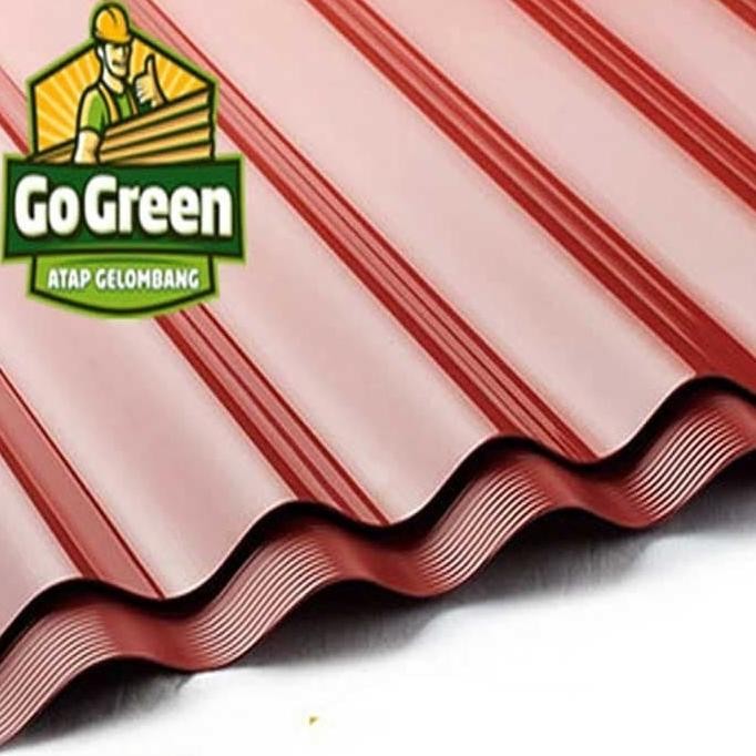 Atap PVC GO Green Gelombang Asbes (ROMA) H85S
