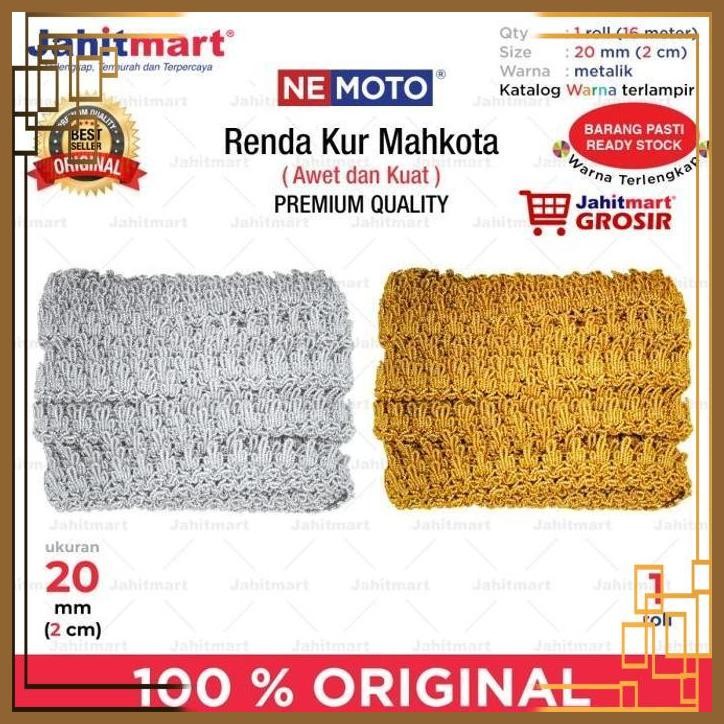 

[JTM] RENDA KUR MAHKOTA METALIK MERK NEMOTO - ROLL