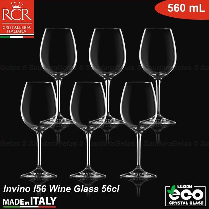 Promo 1 Set 6 Pcs Rcr Crystal Invino Wine Glass/Rcr Gelas Kristal Wine/Rcr Red Wine Glass/Gelas Wine