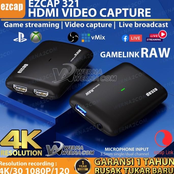 Ezcap321 Video Capture Hdmi 4K Gamelink Raw Streaming Co