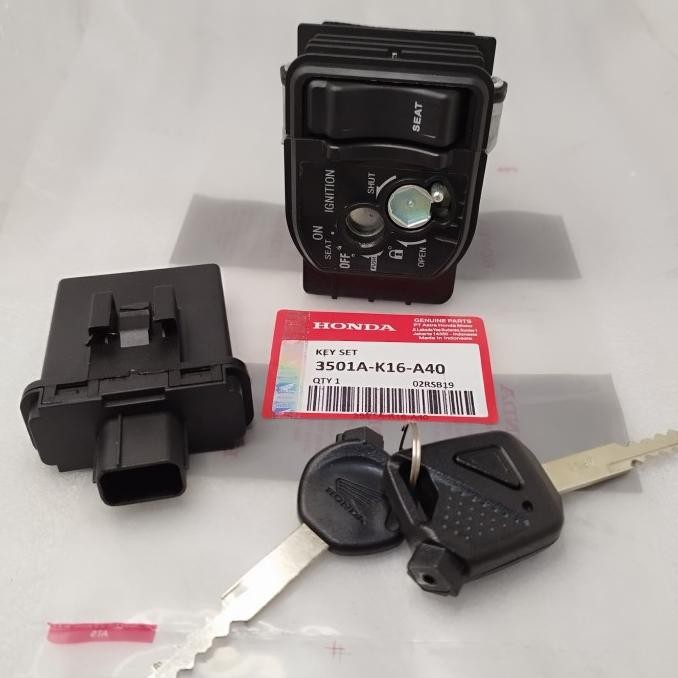 KUNCI KONTAK SCOOPY ESP + REMOTE K16 2015-2017 ORIGINAL THAILAND murah