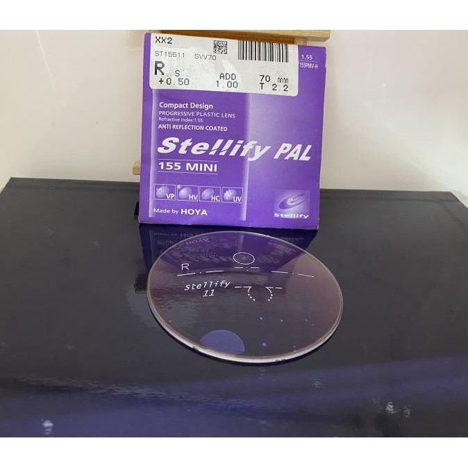 Lensa kacamata progresif stellify Hoya clear uv