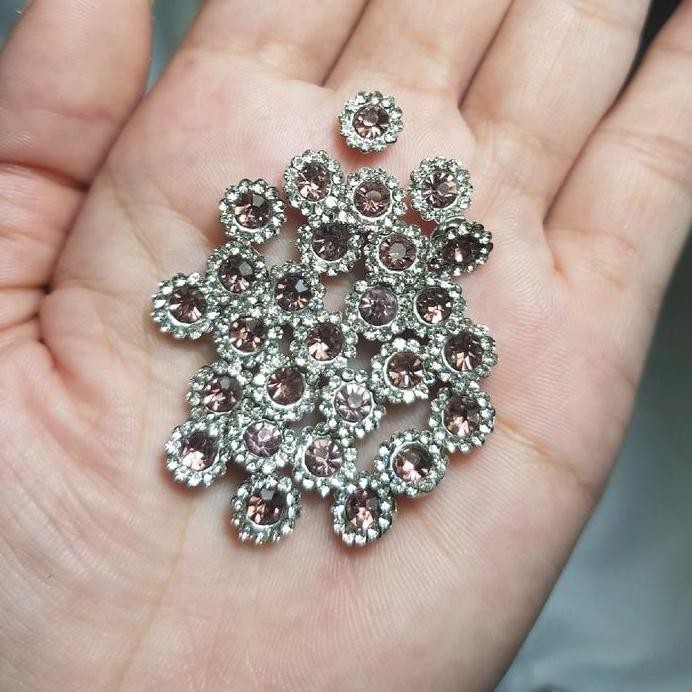 cangkang bunga ukuran 8mm isi 100 & 45bji / payet cangkang matahari murah