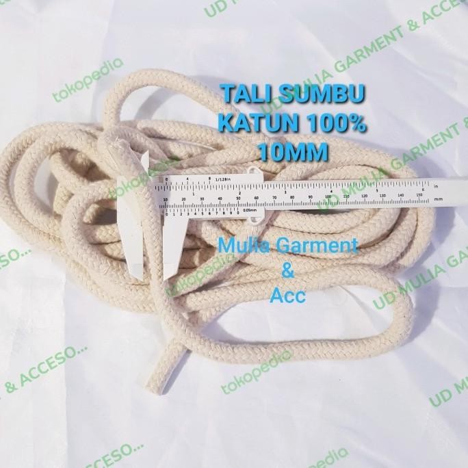 

TALI SUMBU KATUN 100% DIAMETER 10mm ISI 5 METER murah