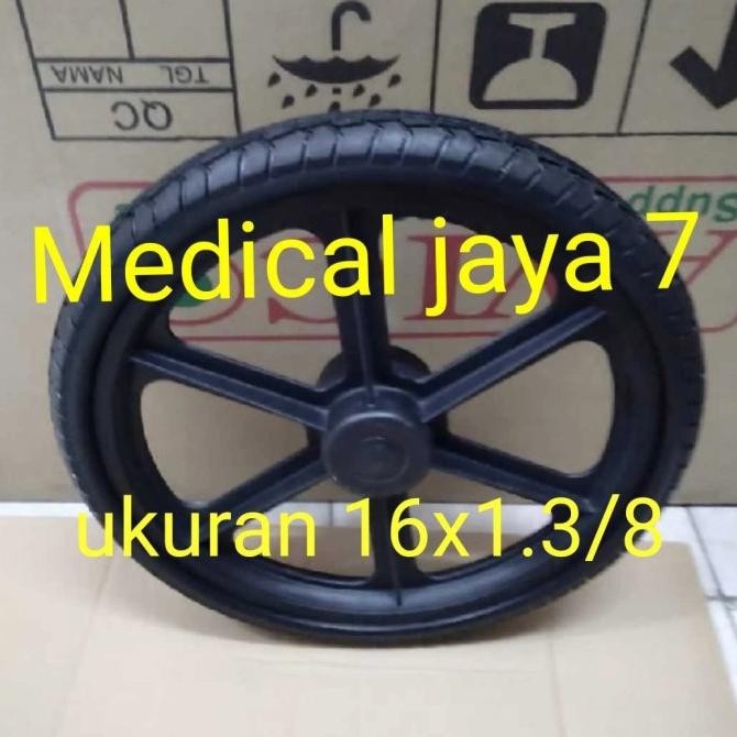 Ban Kursi Roda Ukuran 16X1 3/8 Ban Karet Mati New Stok